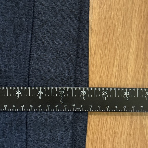 Eddie Bauer Men's 3 Button Fleece Sweater Blue XL Long Sleeve Mock Neck Pullover - Picture 4 of 8